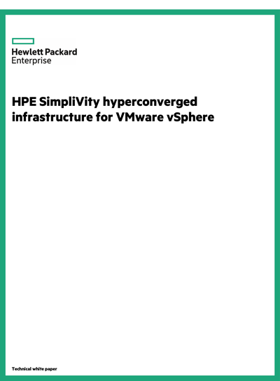 HPE Simplivity technical whitepaper